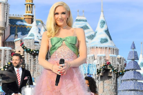 Gwen Stefani Sparkles In Reem Acra Gown 